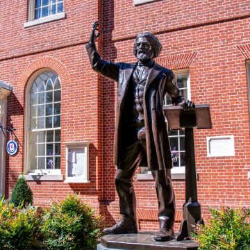 Frederick Douglass Statue at the Easton, MD Courthouse